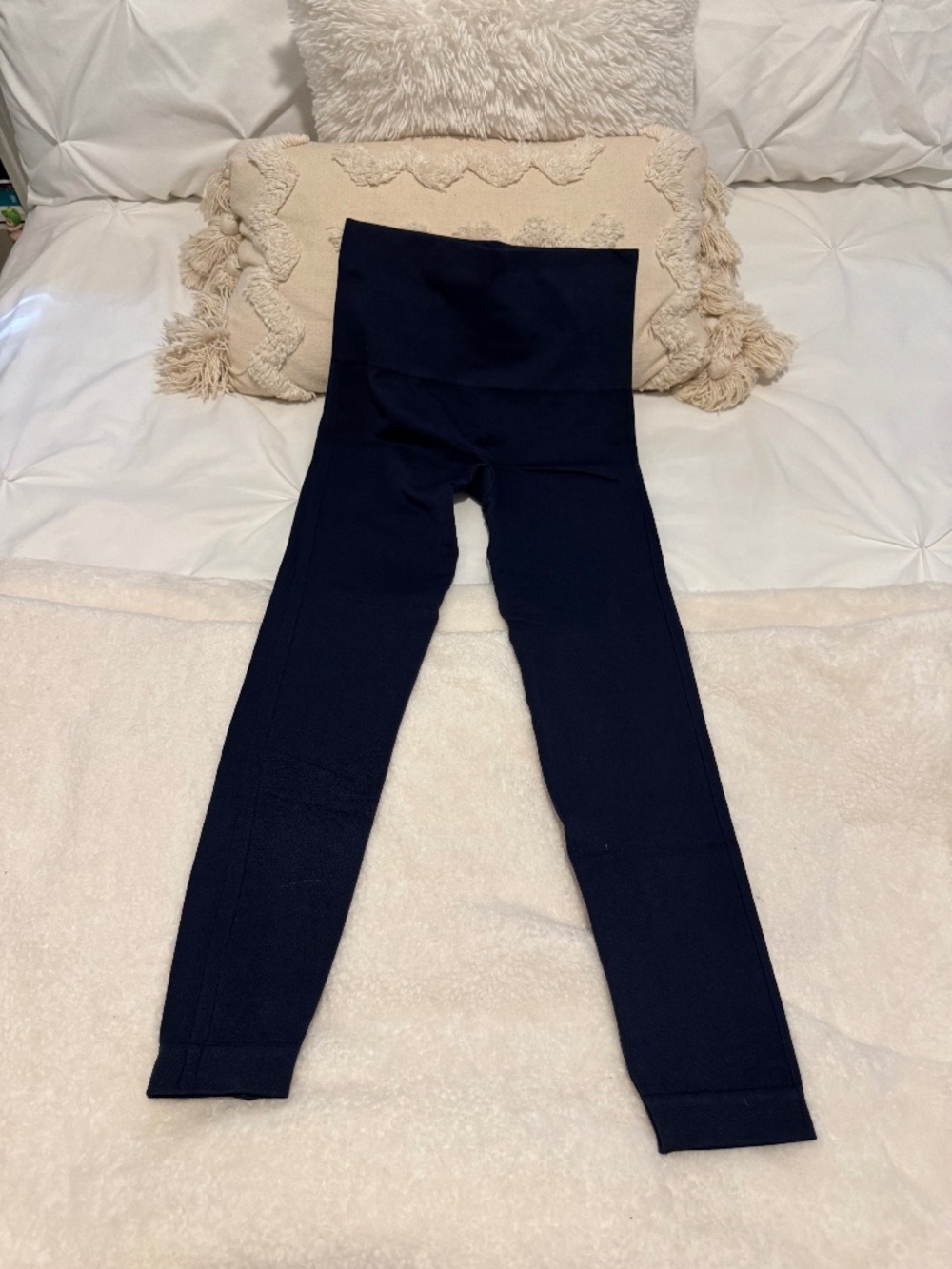 Spanx Look At Me Now High Waisted Seamless Leggings Navy Blue Size Small